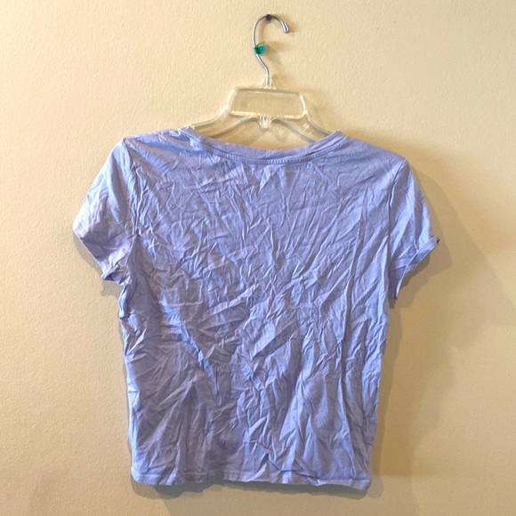 American Eagle Short Sleeve Crew Neck Cropped T-Shirt Phases of the Moon Medium - Picture 2 of 5